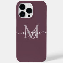 Pastete Script Monogram Personalisiert Phone Case