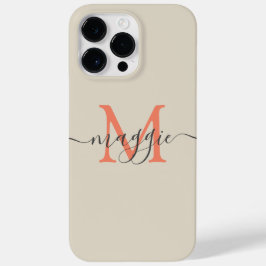 Pastete Script Monogram Personalisiert Phone Case