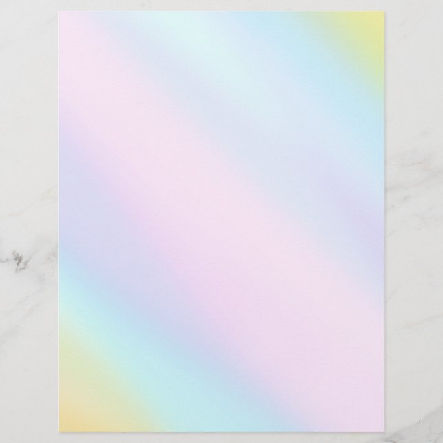 Pastete Springtime Pale Light Watercolor Wash Briefbogen (Vorderseite)