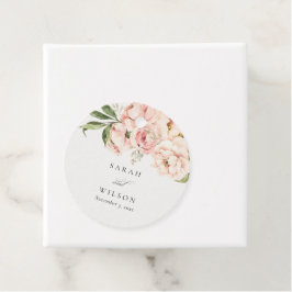 Pastete Weich Pinsel Peach Peony Floral Gastgesche Geschenkanhänger