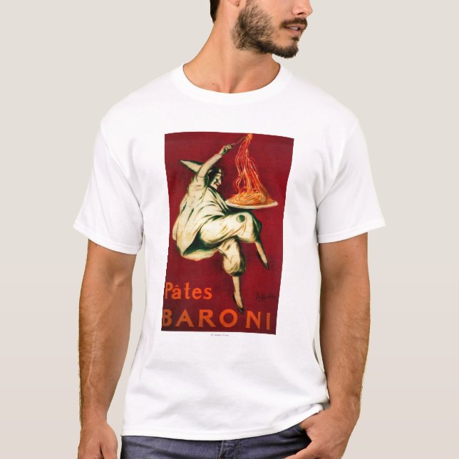 Pasteten Baroni Vintages PosterEurope T-Shirt (Vorderseite)