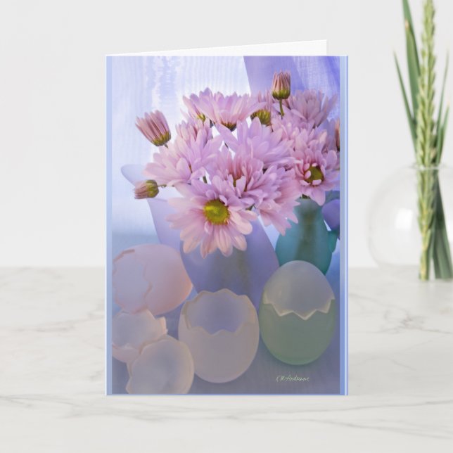 Pastetinensatin aus Glas Feiertagskarte (Vorderseite)
