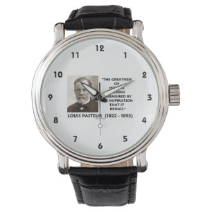 Pasteur Gutes menschliches Handeln Inspiration Armbanduhr
