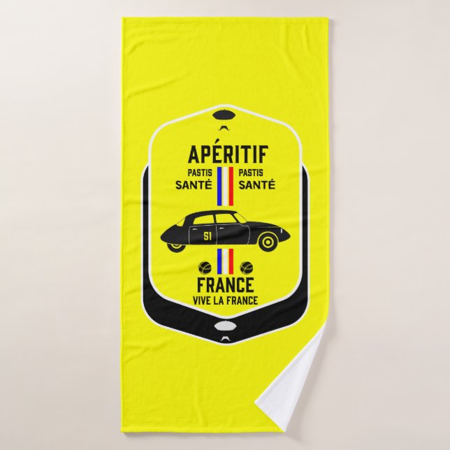 Pastis de Marseille Frankreich Badehandtuch (Badehandtuch)