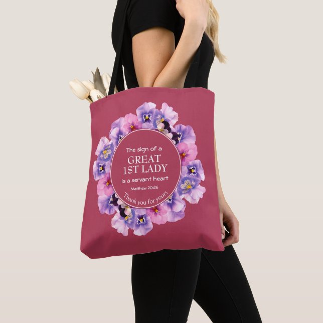 PASTOR APPRECIATION 1. Lady MAGENTA Floral Tasche (Von Nahem)