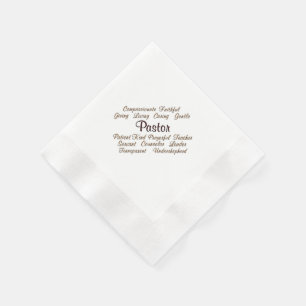 Pastor-Attribute Serviette