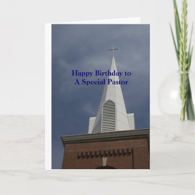 PASTOR Carte d'anniversaire - Steeple (Devant)