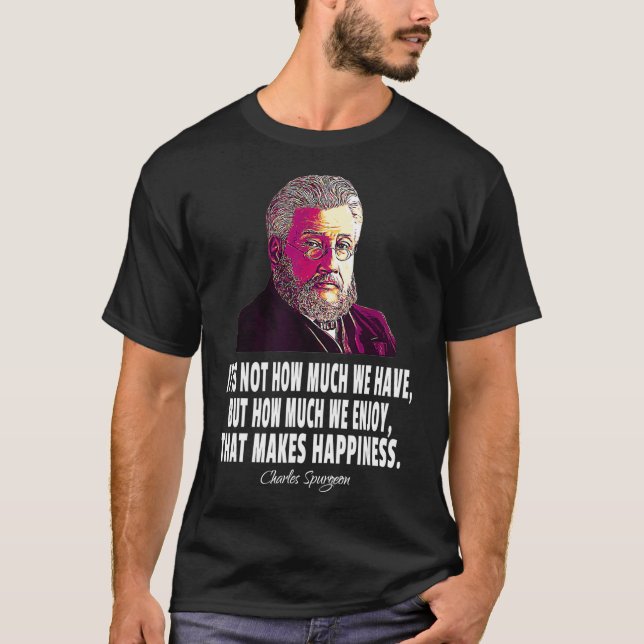 Pastor Christlich Preacher Charles Spurgeon  T-Shirt (Vorderseite)