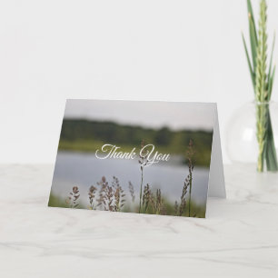 Pastor Dank Quiet Lake Landschaft Bibel Dankeskarte