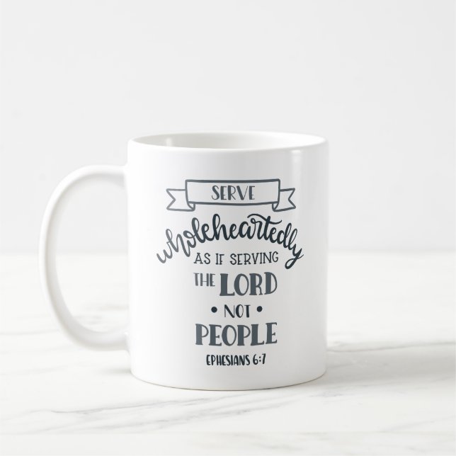 Pastor der Christlichen Verse Kaffeetasse (Links)