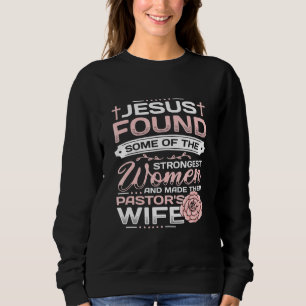 Pastor Ehefrau Achtung Kirche Christlich Pastor W Sweatshirt
