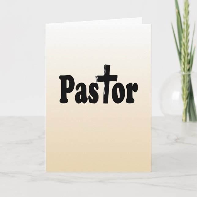 Pastor Geschenke Karte (Vorderseite)