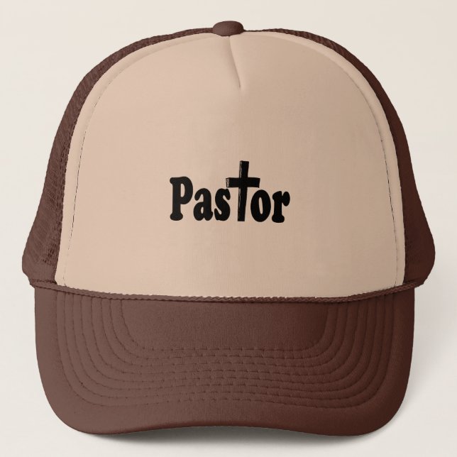 Pastor Geschenke Truckerkappe (Vorderseite)