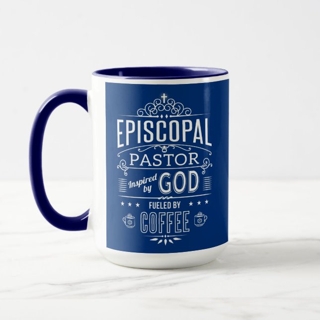 Pastor, inspiriert von Gott und Kaffee Tasse (Links)