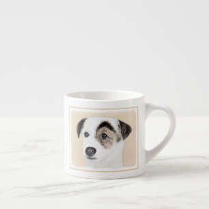 Pastor-Jack-Russell-Terrier-Malerei - Hundekunst Espressotasse