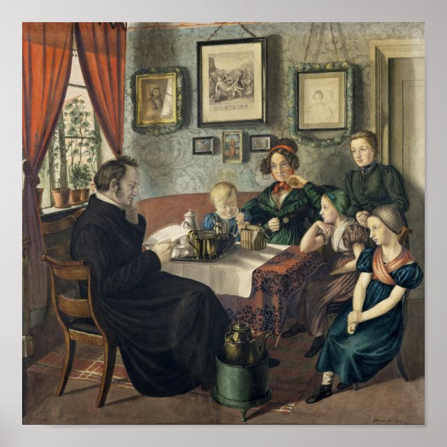 Pastor Johann Wilhelm Rautenberg und seine Poster (Vorne)