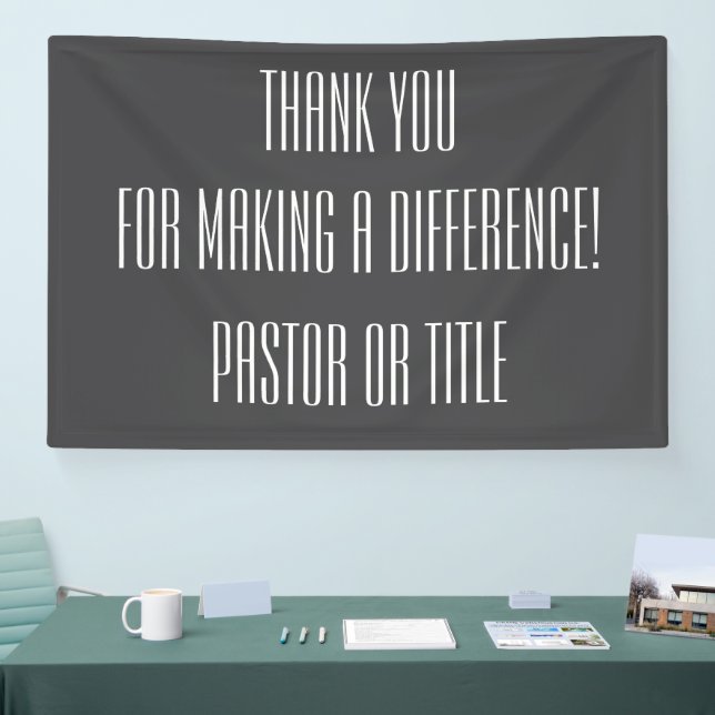 Pastor macht einen Unterschied Banner (Messe)