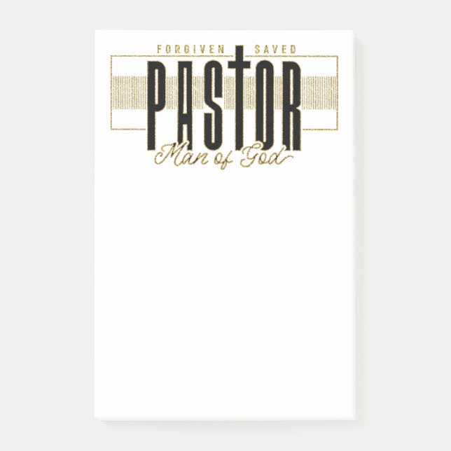 Pastor Man Of God Post-It Notes (Devant)