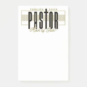 Pastor Man of God Post-it Notes Klebezettel