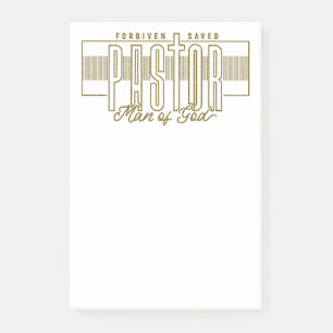 Pastor Man of God Post-it Notes Klebezettel