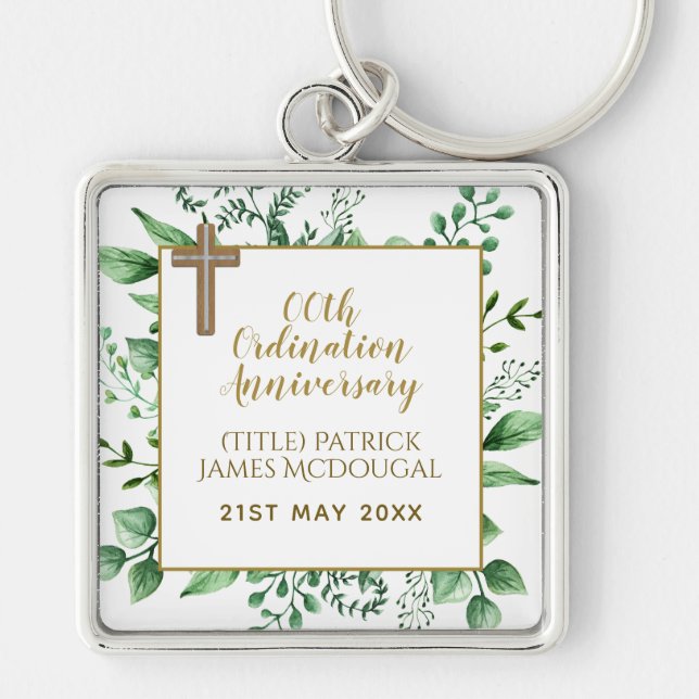 PASTOR Ordinarius Anniversary Verse - Personalized Schlüsselanhänger (Vorne)
