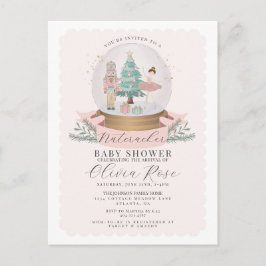 Pastor Pink Christmas Nutcracker Mädchen Dusche Postkarte