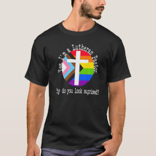 Pastor Pride für Ally Lgbtqia+ Lutheran Inklusiv T-Shirt