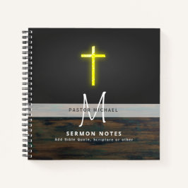 PASTOR Priester Minister Deacon Monogram Journal Notizbuch