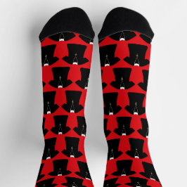 Pastor, Priester, Vicar und Clergy Red Gemustert Socken
