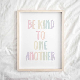 Pastor Regenbogen Sei freundlich zu einem anderen  Poster