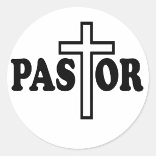 Pastor Runder Aufkleber