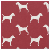 Pastor-Russell-Terrier-Silhouette-Muster-Rot
