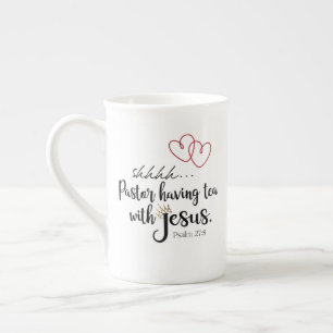 PASTOR TEE MIT JESUS Funny Niedlichen Christlichen Prozellantasse