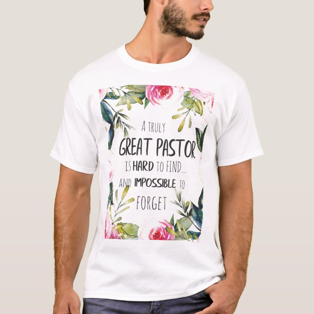 Pastor Wertschätzung Geschenk Pastor Danke Zitat T-Shirt (Vorderseite)