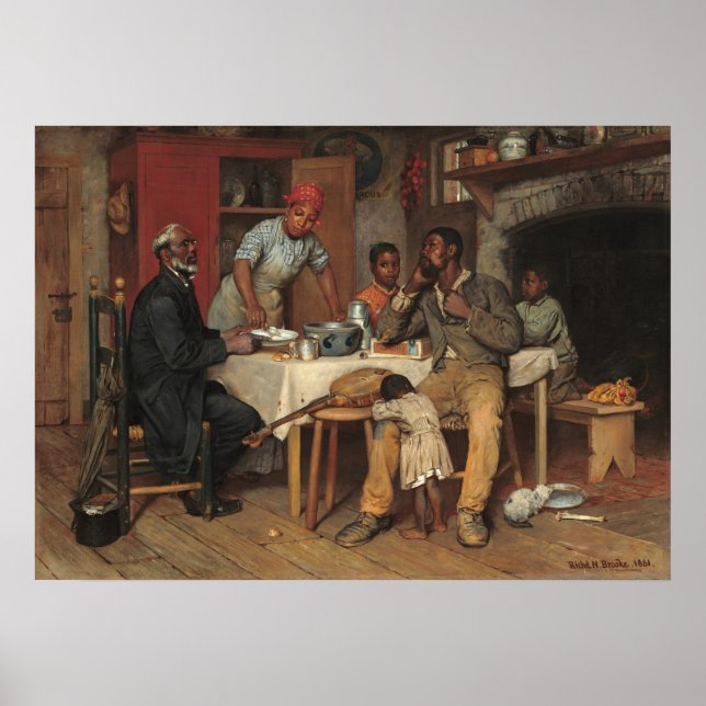 Pastoral Besuch - Richard N. Brooke Fine Art Poste Poster (Vorne)