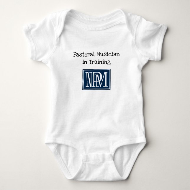 Pastoral Musician in Training - Baby Bodysuit Strampler (Vorderseite)
