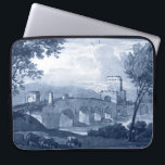 Pastoral Toile - Brücke Laptopschutzhülle<br><div class="desc">Pastoral Toile III von Claude Lorrain. Eine Brücke und Weiden in schönen,  farbig blauen Tönen.</div>