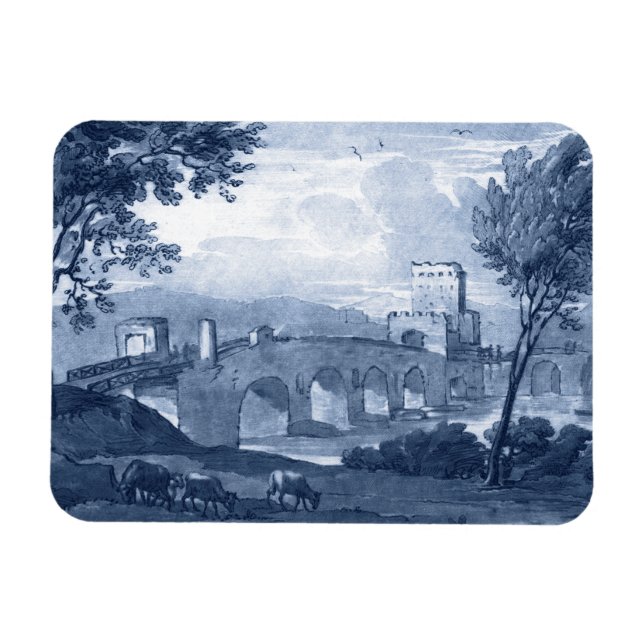 Pastoral Toile - Brücke Magnet (Horizontal)