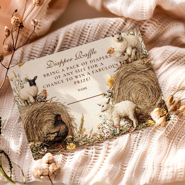 Pastorale Landschaft Barn Diapper Raffle Begleitkarte (Von Creator hochgeladen)