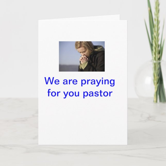 Pastoranerkennungs-Grußkarte Karte (Vorderseite)