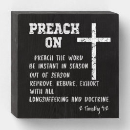 Pastoren für Inspiration Holzkisten Schild