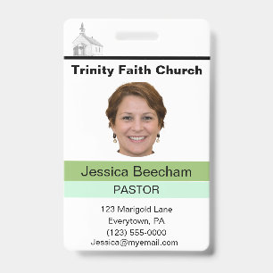 Pastorin Personalausweis mit individuellem Design Ausweis