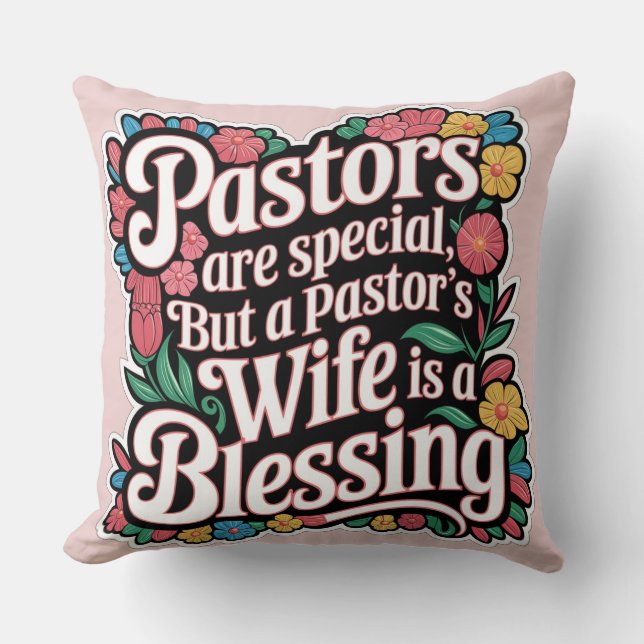 ✝️ Pastors Ehefrau Wertschätzung Geschenk Segnung  Kissen (Vorderseite)