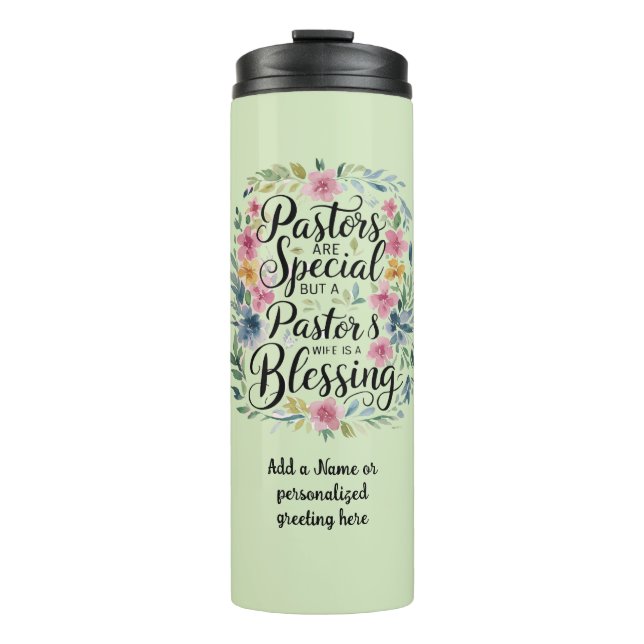 ✝️ Pastors Ehefrau Wertschätzung Geschenk Segnung  Thermosbecher (Vorderseite)