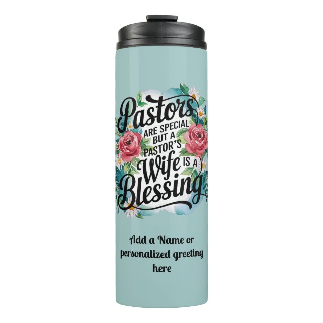 ✝️ Pastors Ehefrau Wertschätzung Geschenk Segnung  Thermosbecher (Vorderseite)