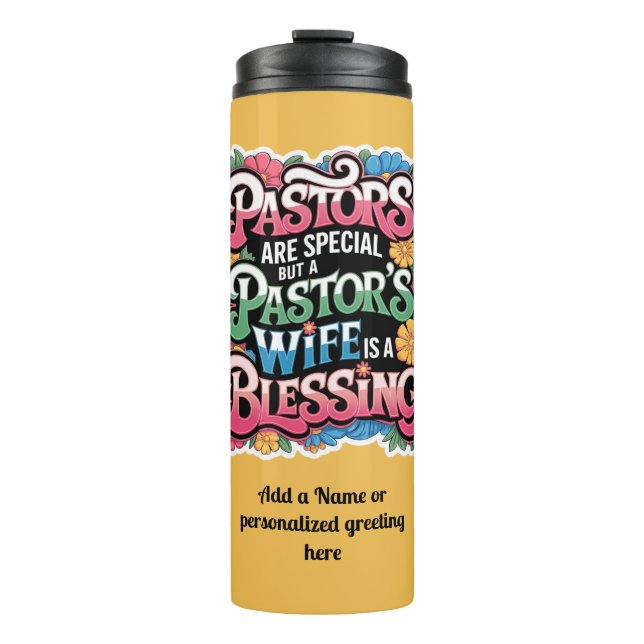 ✝️ Pastors Ehefrau Wertschätzung Geschenk Segnung  Thermosbecher (Vorderseite)