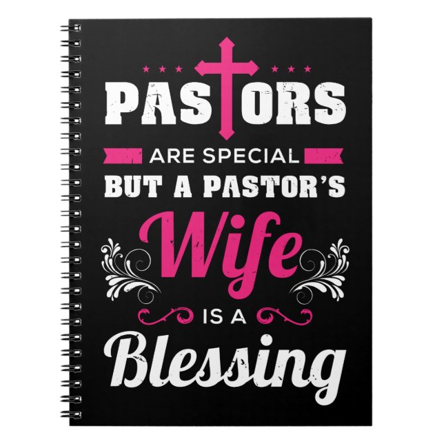 Pastor's Wife Is A Blessing Notizblock (Vorderseite)