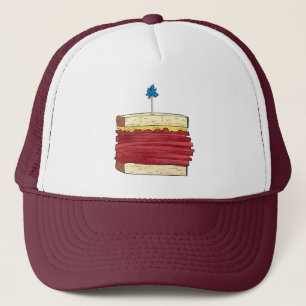 Pastrami auf Rye NYC Kosher Jewish Deli Sandwich Truckerkappe