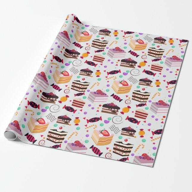 Pastries Geschenkpapier (Ungerollt)