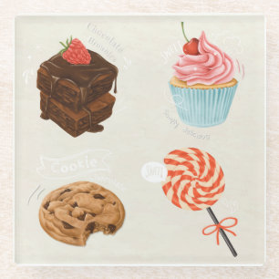 Pastries Glasuntersetzer